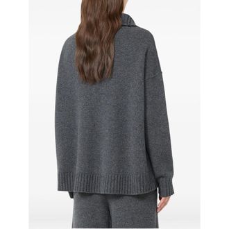 Max Mara Cashmere High Neck Sweater - Gray