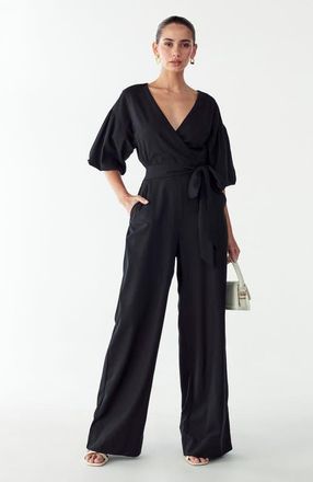 Willa Andrea Jumpsuit in Black at Nordstrom, Size 14