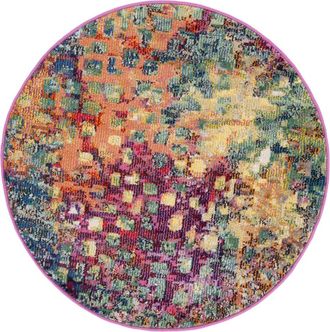 Safavieh Alfombra Fucsia/Oro 122 X 122 cm