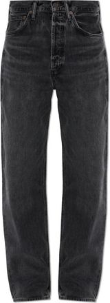 A Gold E Vintage Wijde Jeans - Dames - Regular Fit Jeans - Zwart - W26 - Katoen - Jeans
