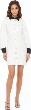Alexia Admor Velvete Tweed Dresss in Ivory at Nordstrom, Size 10