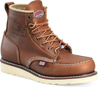 Carolina Mens Wedge Sole Moc Toe Work Boots