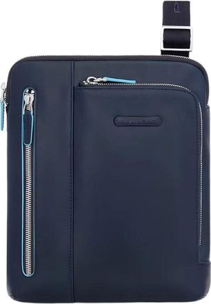 Piquadro Cross Body Bags - Heren - Schoudertassen - Blauw - ONE Size - Leer - Tassen