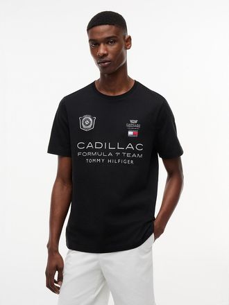 Tommy Hilfiger Mens Tommy x Cadillac F1 Team Car Graphic T-Shirt - Black - XS