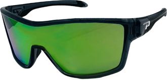 Peppers Enzo Sunglasses Smoke Crystal Green Diamond Mirror Polarized