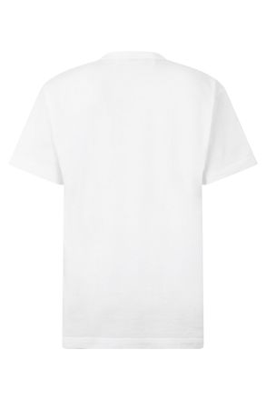 Comme Des Gar&ccedil;ons Logo-Embroidered Cotton T-Shirt - White