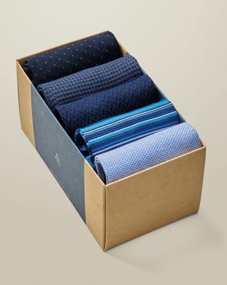 CHARLES TYRWHITT Socks Gift Box - Blue Size 10.5-13 by Charles Tyrwhitt