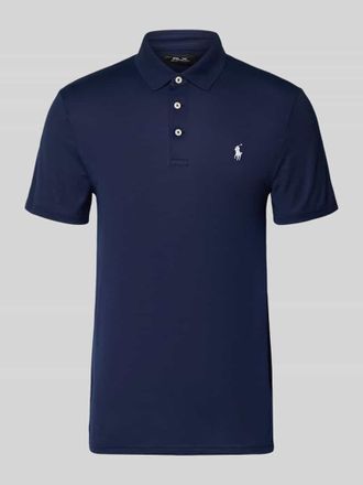Polo Ralph Lauren Regular Fit Poloshirt aus Baumwoll-Mix Modell TOUR PIQUE in Marine, Gr&ouml;&szlig;e XXL