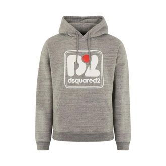 Dsquared2 Hoodies, male, Gray, Size: M Mens Sweatshirt