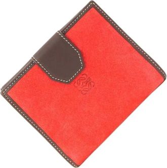 Loewe Pre-owned Wallets, female, Red, Size: ONE SIZE Pre-owned Leather Wallet