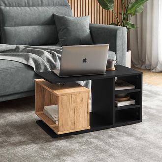 Vicco Mesa De Centro Rafi, Negro, 88 X 35 Cm