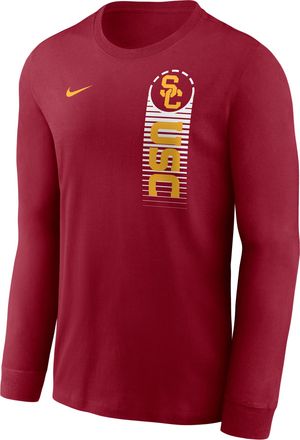 Nike USC Primetime Nike Mens College Long-Sleeve T-Shirt in Red | NKAC69WSCJ-LY9