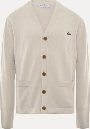 Vivienne Westwood Alex Cardigan Cotton / Cashmere Dusty-white XL Men