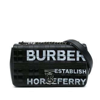 Burberry Gestikte Schoudertas met Logo Detail
