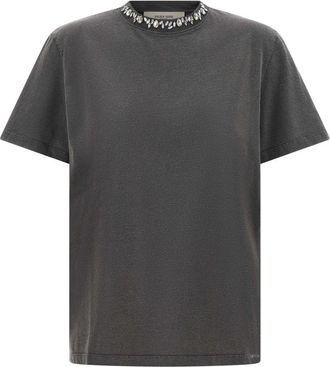 Golden Goose Grey Embellished Crew Neck T-Shirt