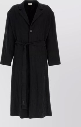 Fear of God trench coat with waist belt and long sleeves