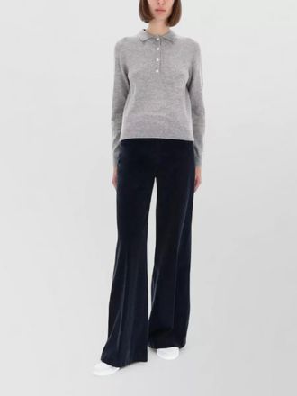 Aspesi cashmere polo knit shirt collar