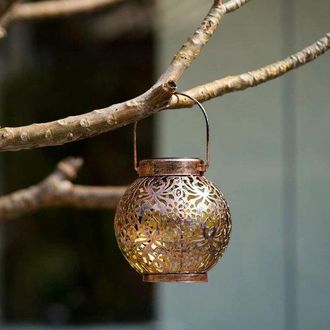 OEM Faroles Solares Colgantes Para Exteriores, Iluminaci&oacute;n Decorativa Para Jard&iacute;n, Patio Y Terraza. (bronce)