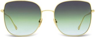 Isabel Marant Zuko square-frame sunglasses - women - Metal (Other) - 58 - Gold
