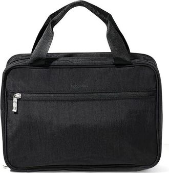 Baggallini Large Hanging Travel Toiletry Kit Cosmetic Case Black, Mesh