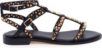 Ash Pandora Sandal - Dames - Sandalen - Zwart - 36 EU - Leer - Schoenen