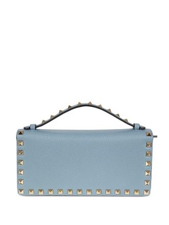 Valentino Garavani Rockstud-Geldb&ouml;rse aus Leder mit Kette
