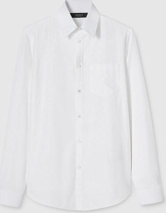 Gucci GG Cotton Poplin Shirt, Size 14+, White