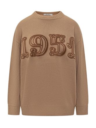 Max Mara Max Mara 1951 Sweater In Camel Wool