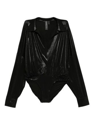 Norma Kamali Blouse met geplooid details - Zwart