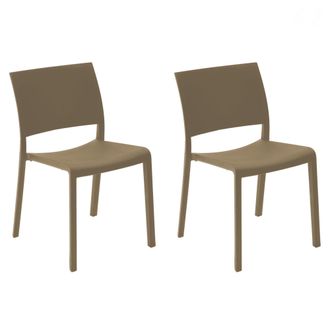 Resol Fiona Set 2 Silla Interior, Exterior Chocolate