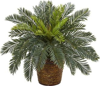 Nearly Natural Cycas Artificial Plant In Basket