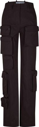 Off-white Womens Off White Off Multi Pckt Cargo in Dark Grey - Size 6 UK