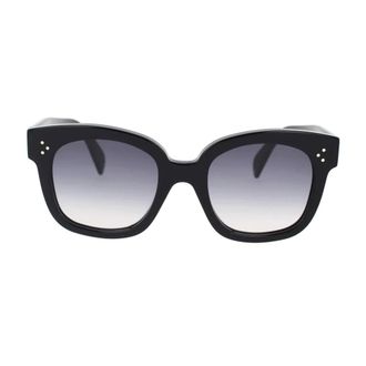 Celine Celine - Geometrische zonnebril met grijze verloopglazen - unisex - Accessoires - Zwart - Maat: 54 MM