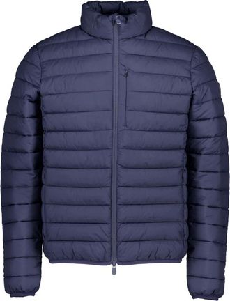 Save The Duck Gewatteerde blauwe jas - Heren - Gewatteerde jassen - Blauw - 3XL - Polyester - Jassen