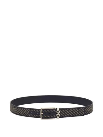 Ferragamo leather belt - men - Calf Leather - 105 - Black