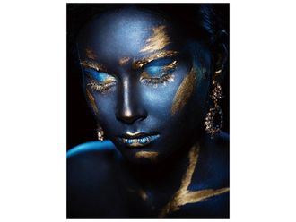 Schubiger M&ouml;bel Digitaldruck auf Glas Blaue Sch&ouml;nheit