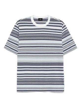 Paul Smith striped cotton T-shirt - men - Organic Cotton - M - White