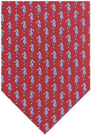 Ferragamo Red Printed Tie