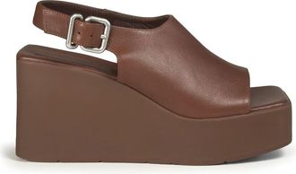 Vic Mati&eacute; Travel 338 Wedge - Dames - Sleehakken - Bruin - 40 EU - Leer - Schoenen
