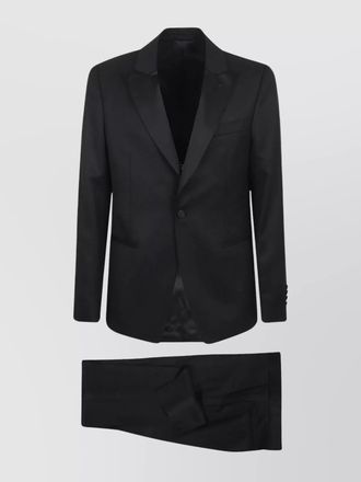 Lardini wool single-breasted tuxedo suit