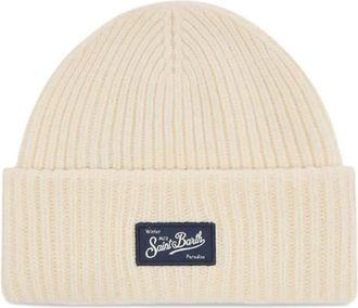 MC2 Saint Barth Berry ribbed beanie - men - Wool/Viscose/Polyamide/Cashmere - One Size - Neutrals