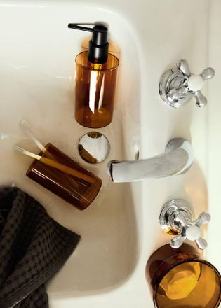 Mango Dispenser sapone borosilicato marrone medio - Home - Taglia unica - MANGO HOME