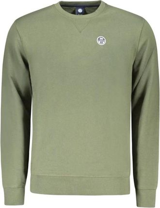North Sails Sweatshirt met lange mouwen - Heren - Sweatshirts - Groen - M - Katoen - Hoodies & sweatvesten