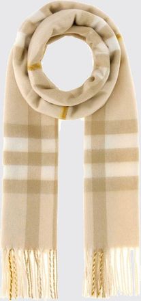 Burberry Sciarpa in puro cashmere con classico motivo check e frange