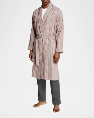 Paul Smith Men & apos;s Multi-Stripe Cotton Robe