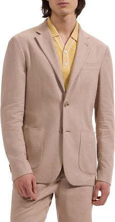 Bugatchi Aerolinen Linen Blend Sport Coat in Desert at Nordstrom, Size 40