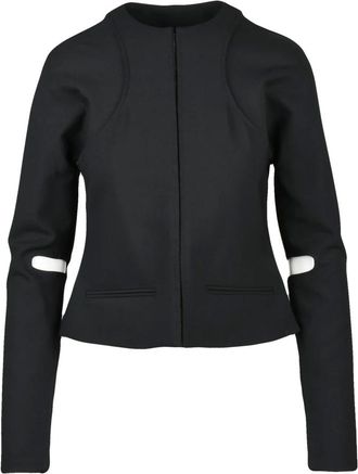 Courr&egrave;ges Jassen, Dames, Zwart, M, Wol, Scuba Giacchino