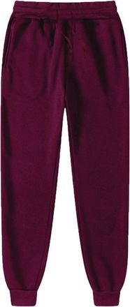 Generic Womens Joggers Casual Sweatpants UK Drawstring Elastic Waist Tracksuit Bottoms With Side Pockets Autumn Winter Cotton Cuffed Plain Athletic Trousers L