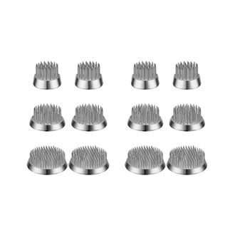 OEM 12 Piezas De 3 Tama&ntilde;os De Ranas Florales Kenzan De Acero Inoxidable, Soportes Redondos Para Flores, Arreglistas De Flores Kenzan Plateado (0,9 Pulgada