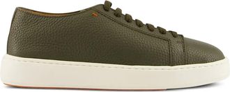 Santoni Sneakers in pelle con lacci - Verde